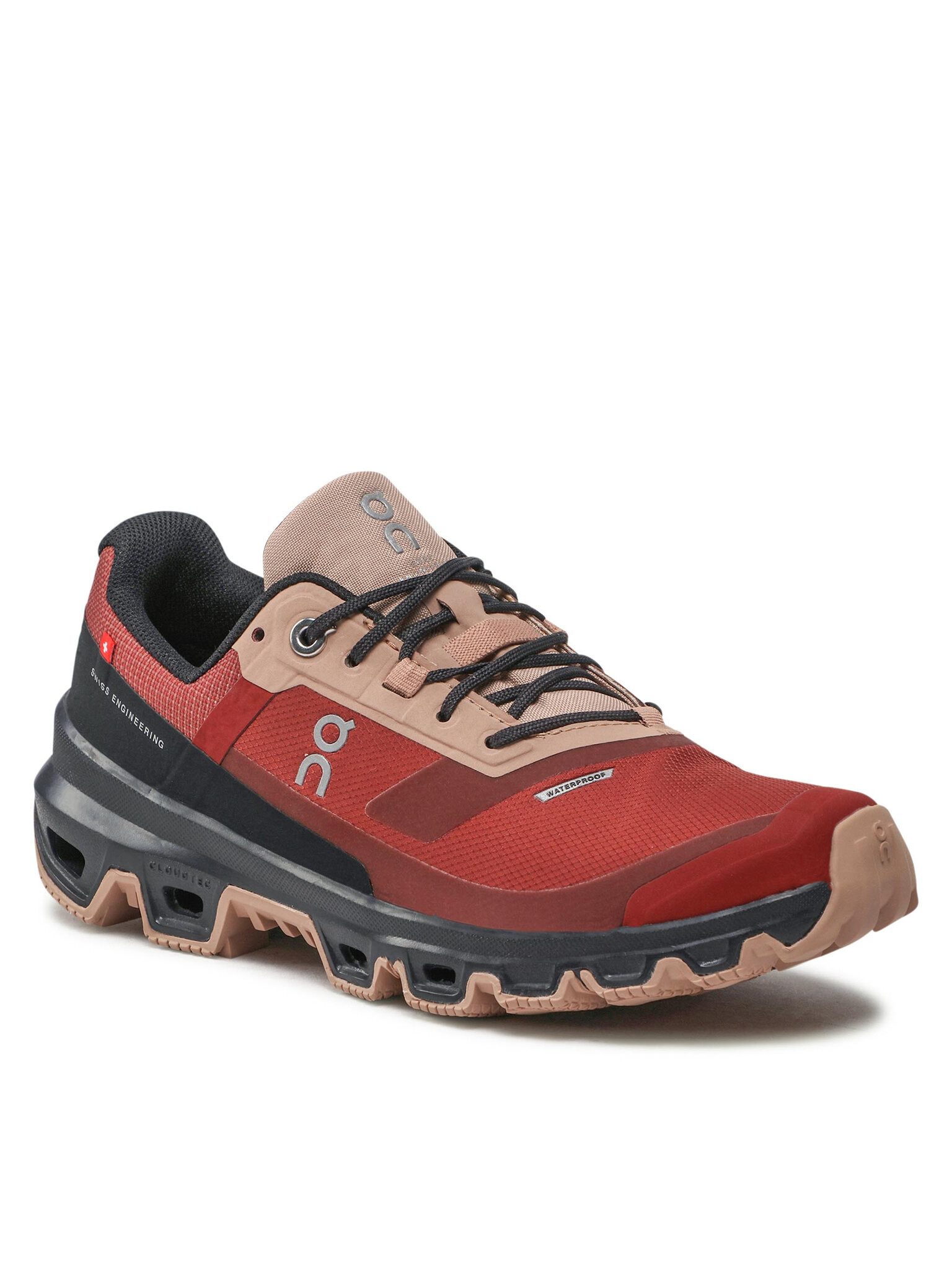 on On Damen Laufschuhe ON-3299248 CLOUDVENTURE WATERPROOF RUBY/MAGNET Bur Laufschuh