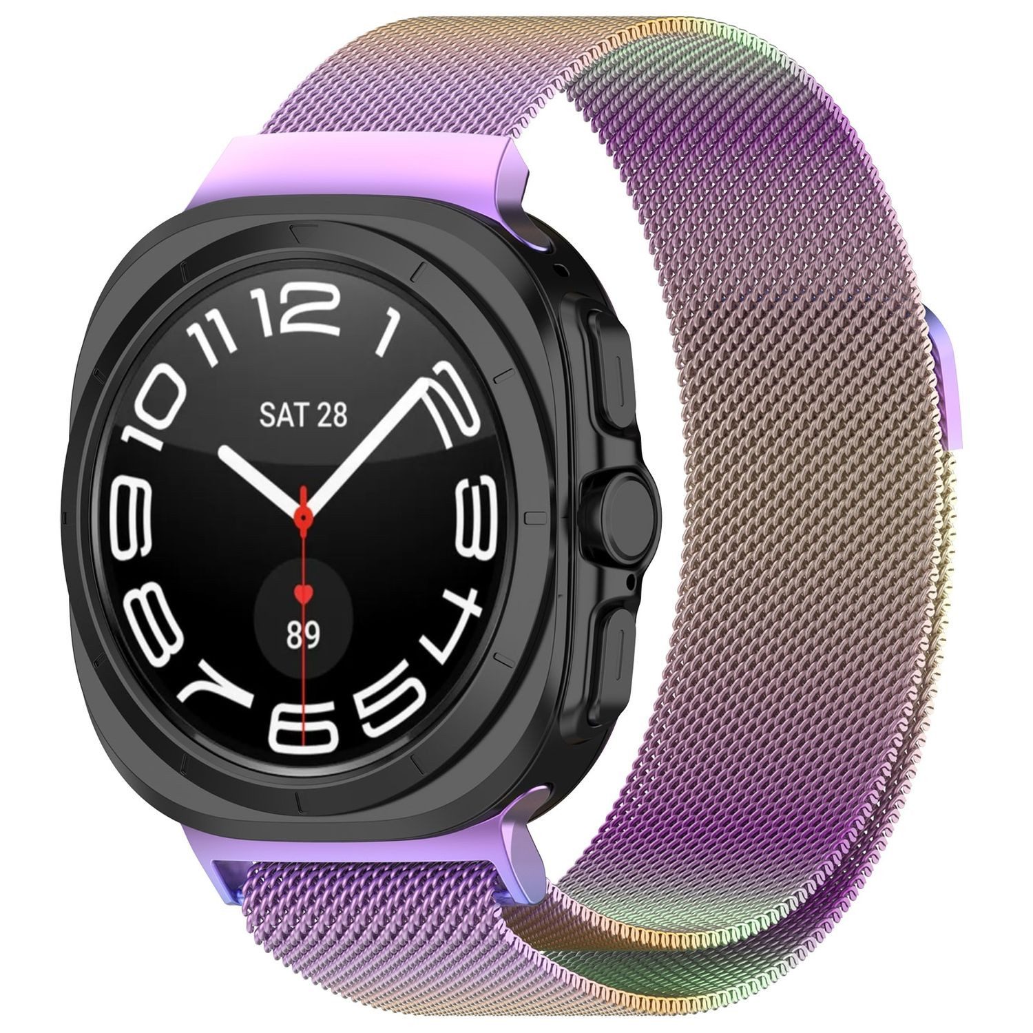 Wigento Smartwatch-Armband Für Samsung Galaxy Watch Ultra 47mm Metall Mesh günstig online kaufen