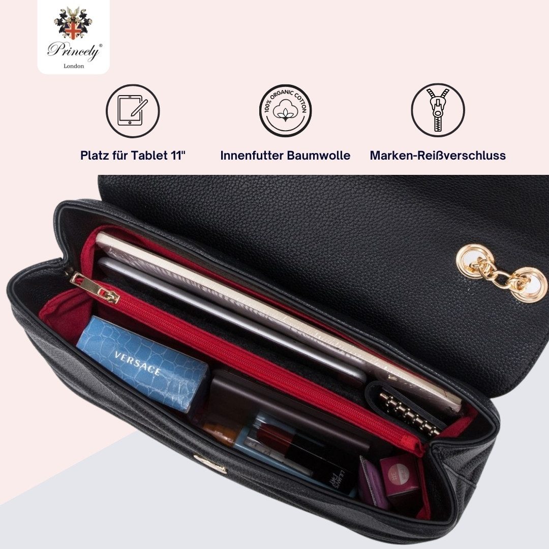 Princely London Handtasche Chaunhi - Tragbar als Crossbody Bag