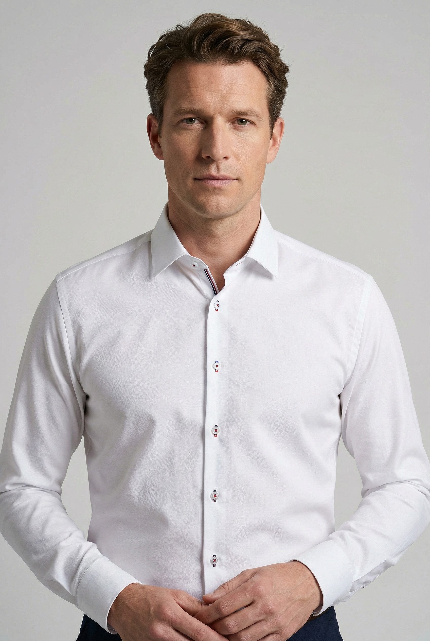 OLYMP Langarmhemd No 6 six super slim, Kentkragen, Businesshemd