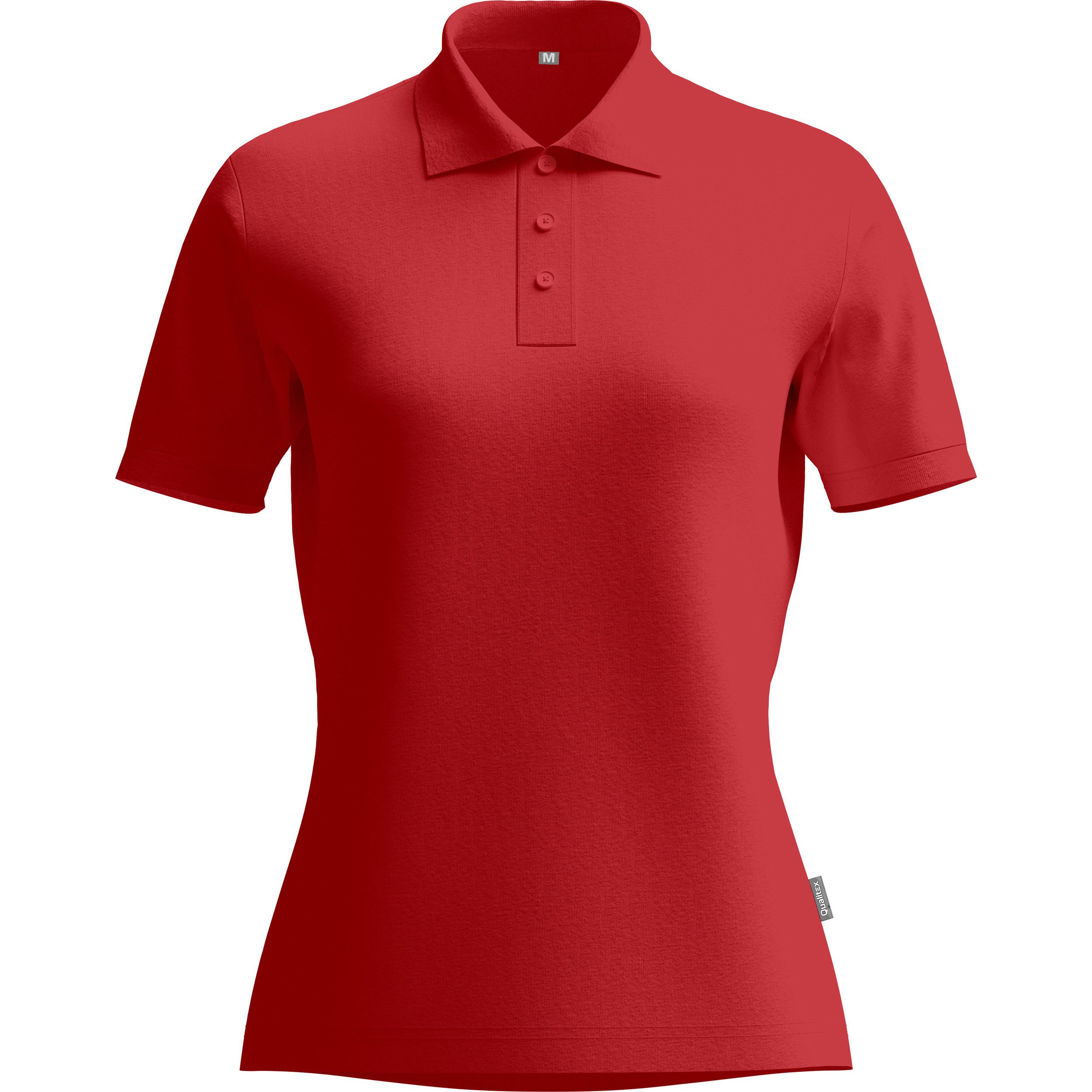 Qualitex Workwear Poloshirt Poloshirt Damen Kurzarm – atmungsaktiv & nachhaltig Polo Shirt (1-tlg) Damen Poloshirt kurzarm aus Tencel – bequem, robust & vielseitig