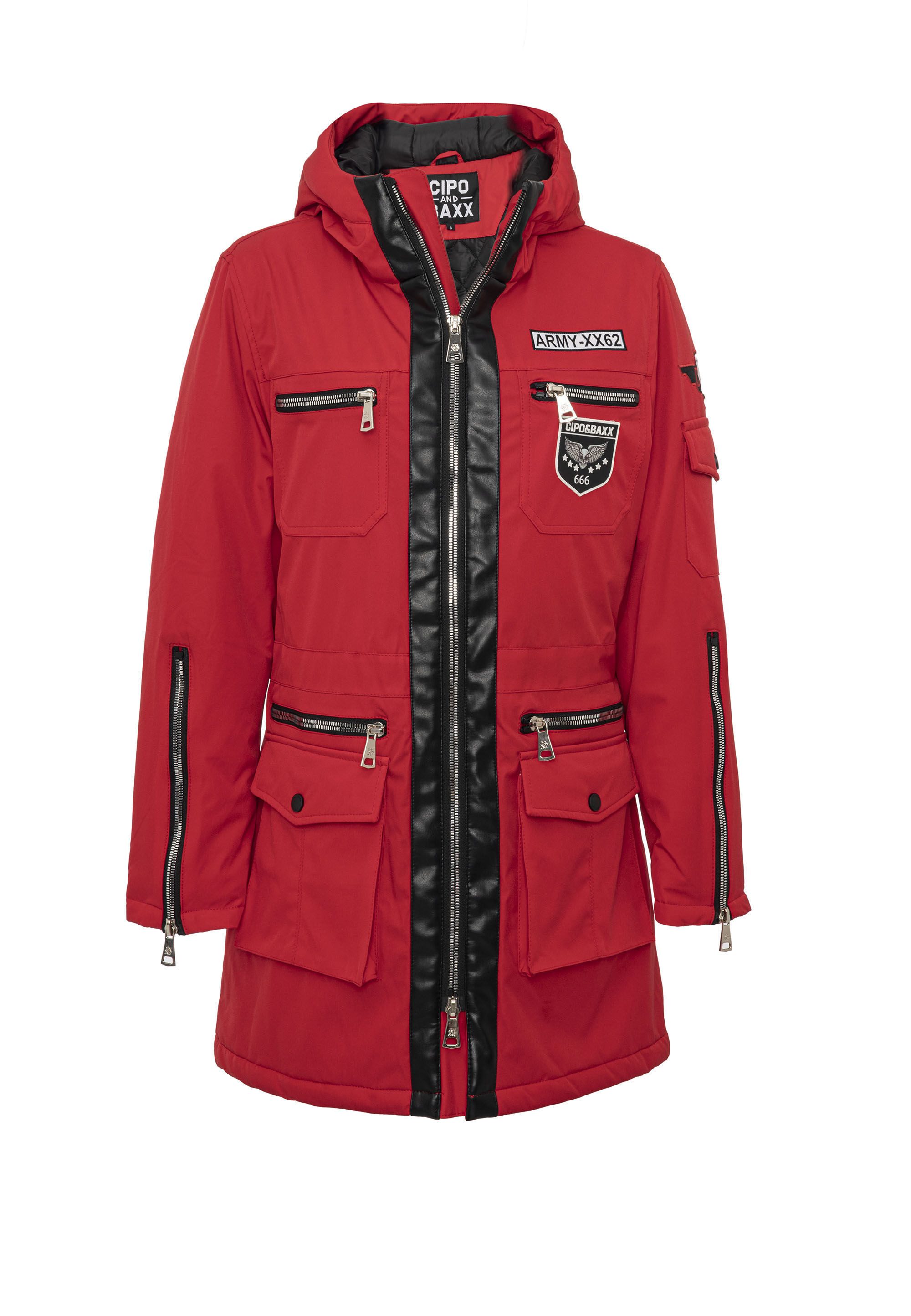Cipo & Baxx Winterjacke WM144 mit Zipper-Details – Bild 2 von 5