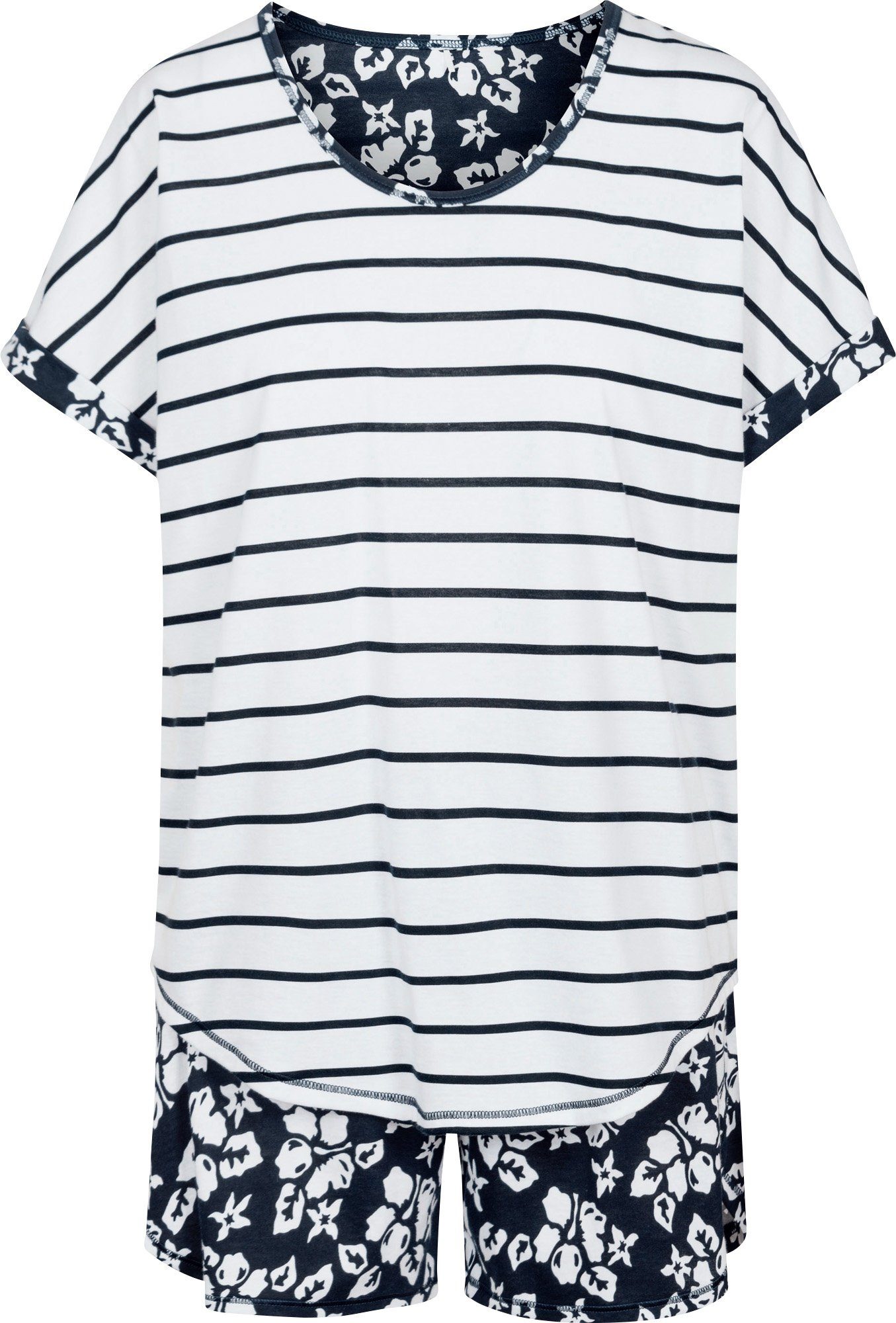 BLACK FRIDAY - Rösch Pyjama »Damen-Shorty« Single-Jersey Streifen kaufen |  OTTO