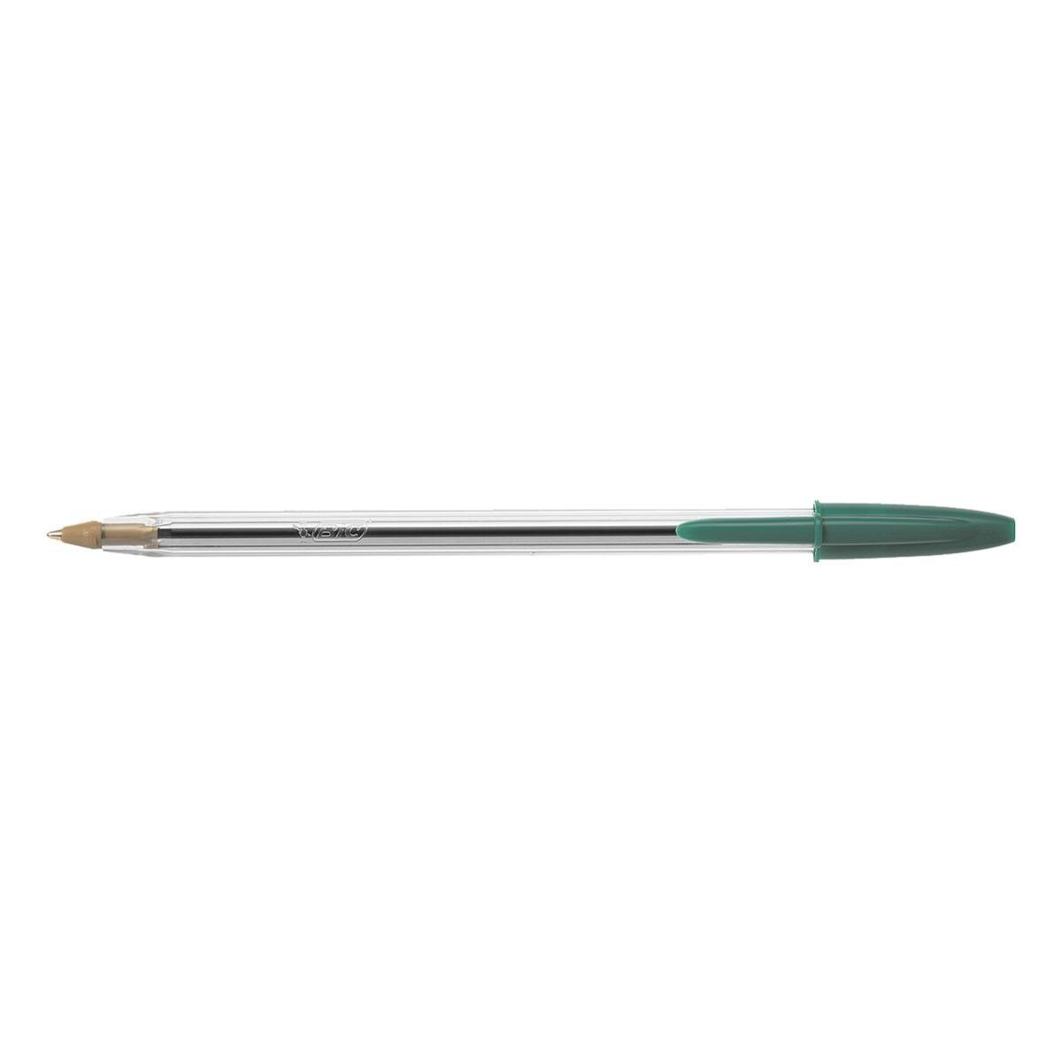 (50-tlg), BIC Kugelschreiber Cristal, mit Kappe grün