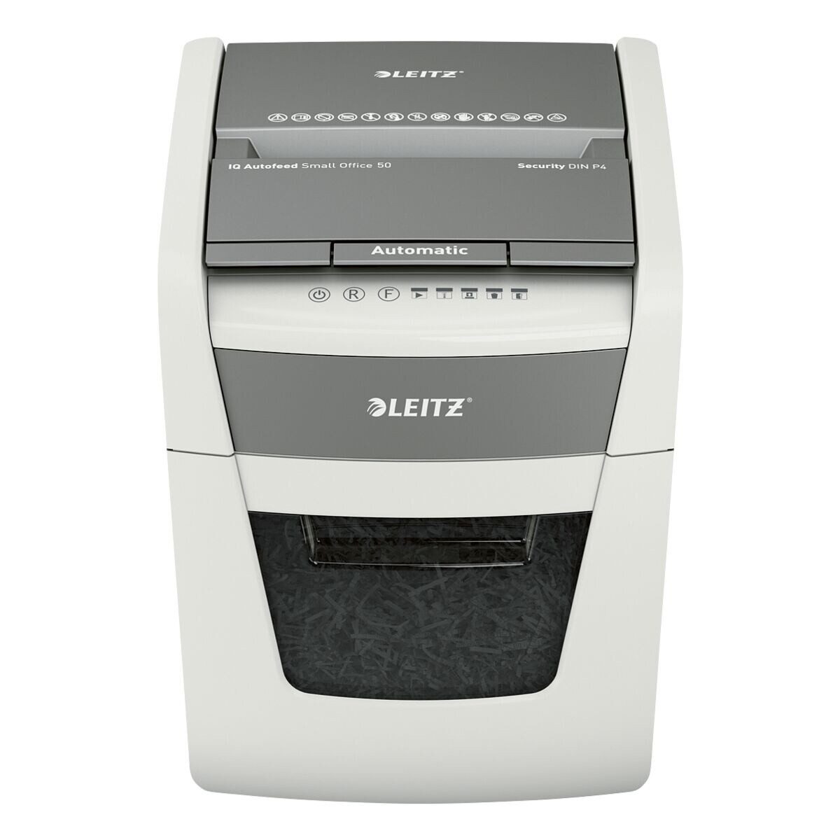 LEITZ Aktenvernichter Small Office 50, Partikelschnitt 4x28 mm, bis 50 Blatt, 20 Liter