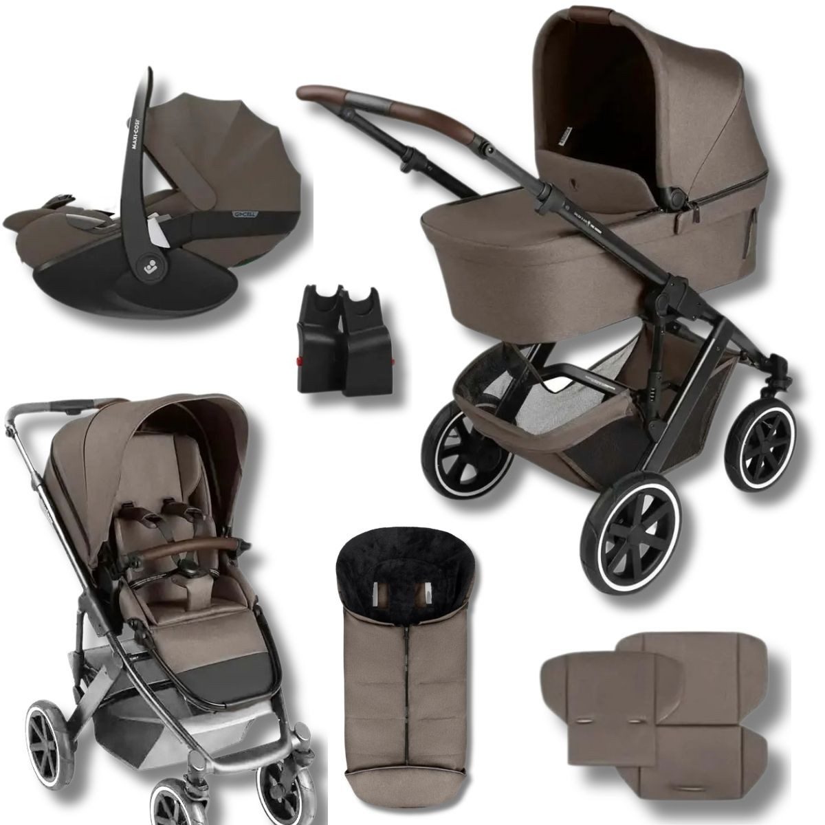 ABC Design Kombi-Kinderwagen ABC Design Winter-Set Salsa 5 Air mit Babyschale