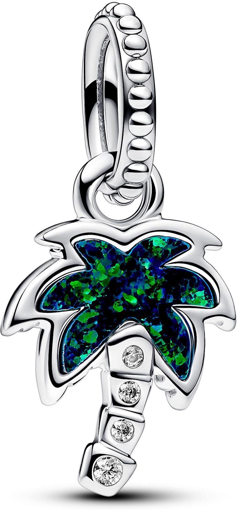 Pandora Kettenanhänger Pandora Schimmernde Grüne Palme Charm-Anhänger 79335 günstig online kaufen