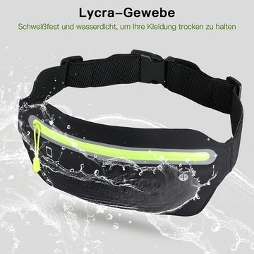 GelldG Gürteltasche Wasserdichte Lauf Hüfttasche mit verstellbarem Gummiband