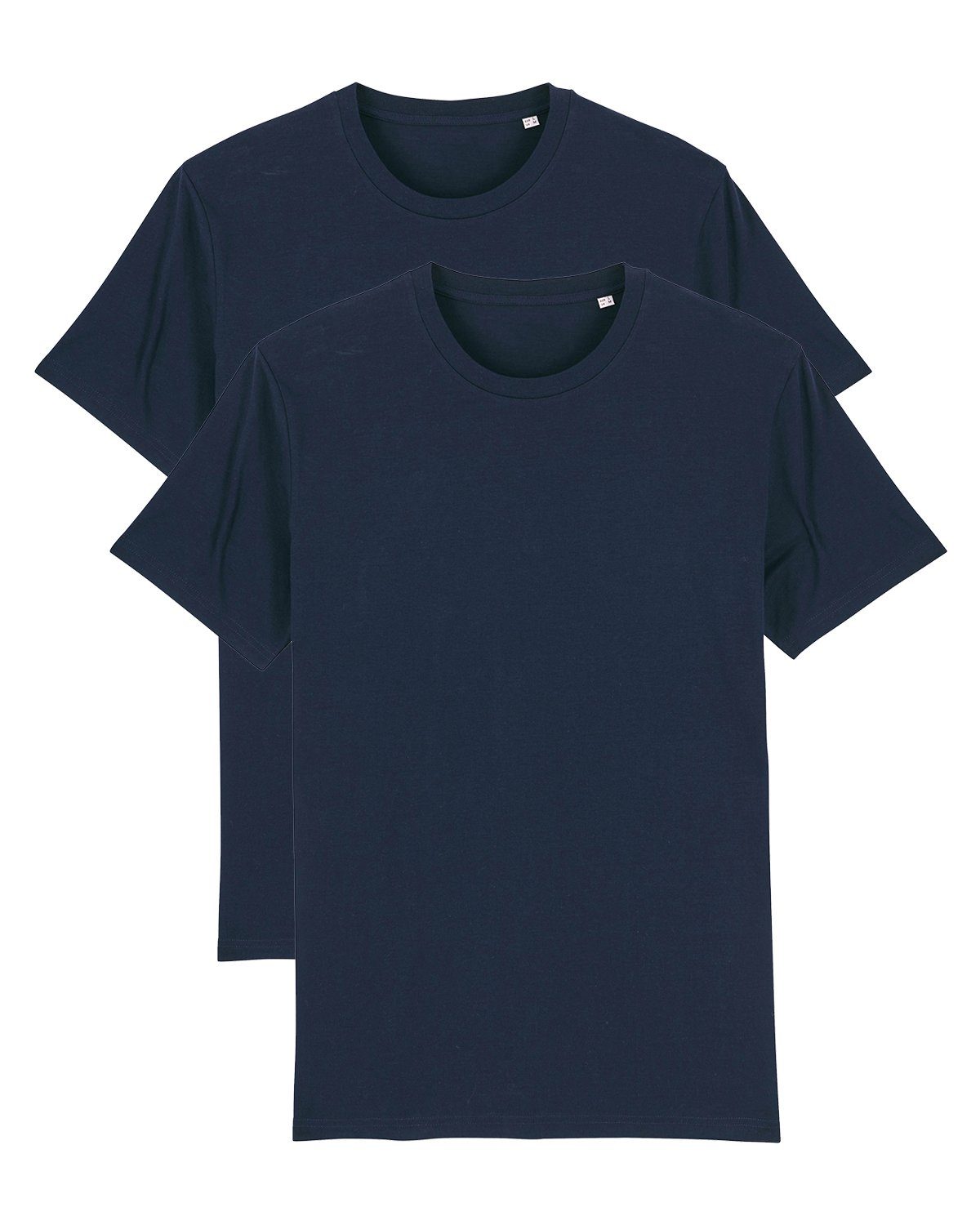Basic dunkelblau (1-tlg) Colors Midnight 2er Print-Shirt wat? Creator Pack Apparel