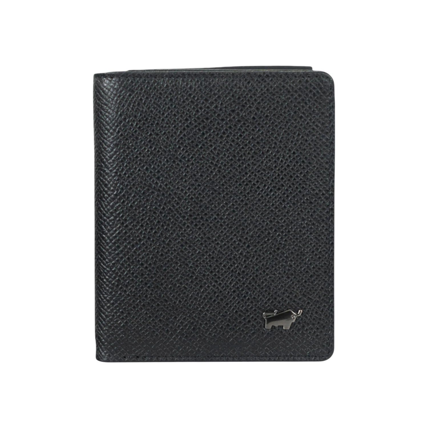 Braun Büffel Mini Geldbörse ROBIN RFID Kartenbörse S 8 Kartenfächern schwarz