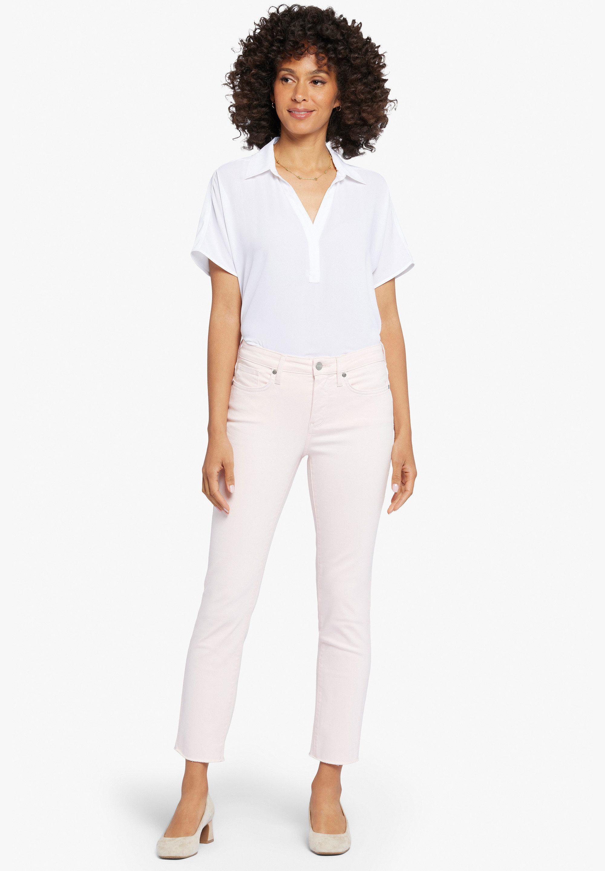 NYDJ 7/8-Jeans Sheri Ankle Fray Hem Schlankmachende Passform