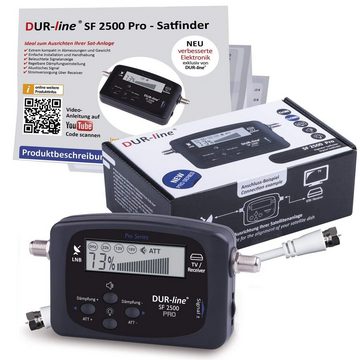 DUR-line NEU - DUR-line® SF 2500 Pro - Satfinder - Besseres Display, Neue Elekt SAT-Kabel