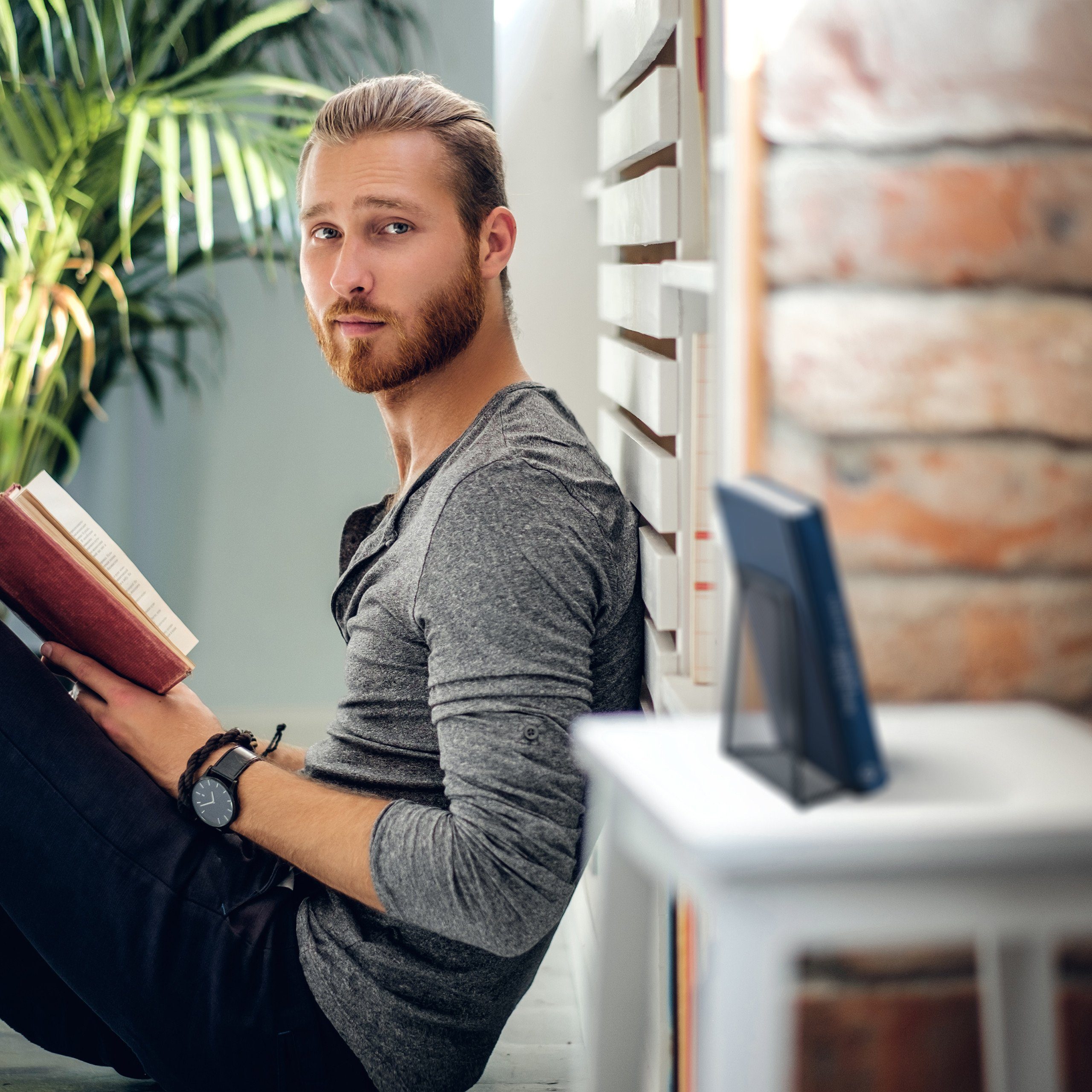 relaxdays Buchstütze Metall Buchstütze im 2er Set