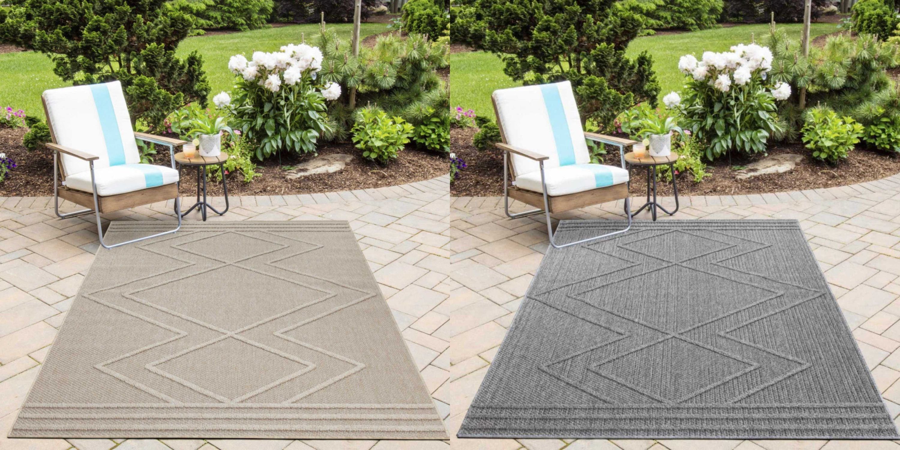 Homtex Outdoorteppich, 80 x 150 cm, In & Outdoor Teppich, Sisal Optik, Wetterfest, Balkon Terrasse Garten