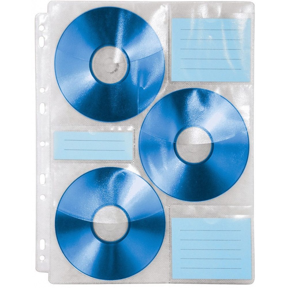 Hama CD-Hülle Hama CD-ROM Index-Hüllen für 6 CDs im A4-Format.