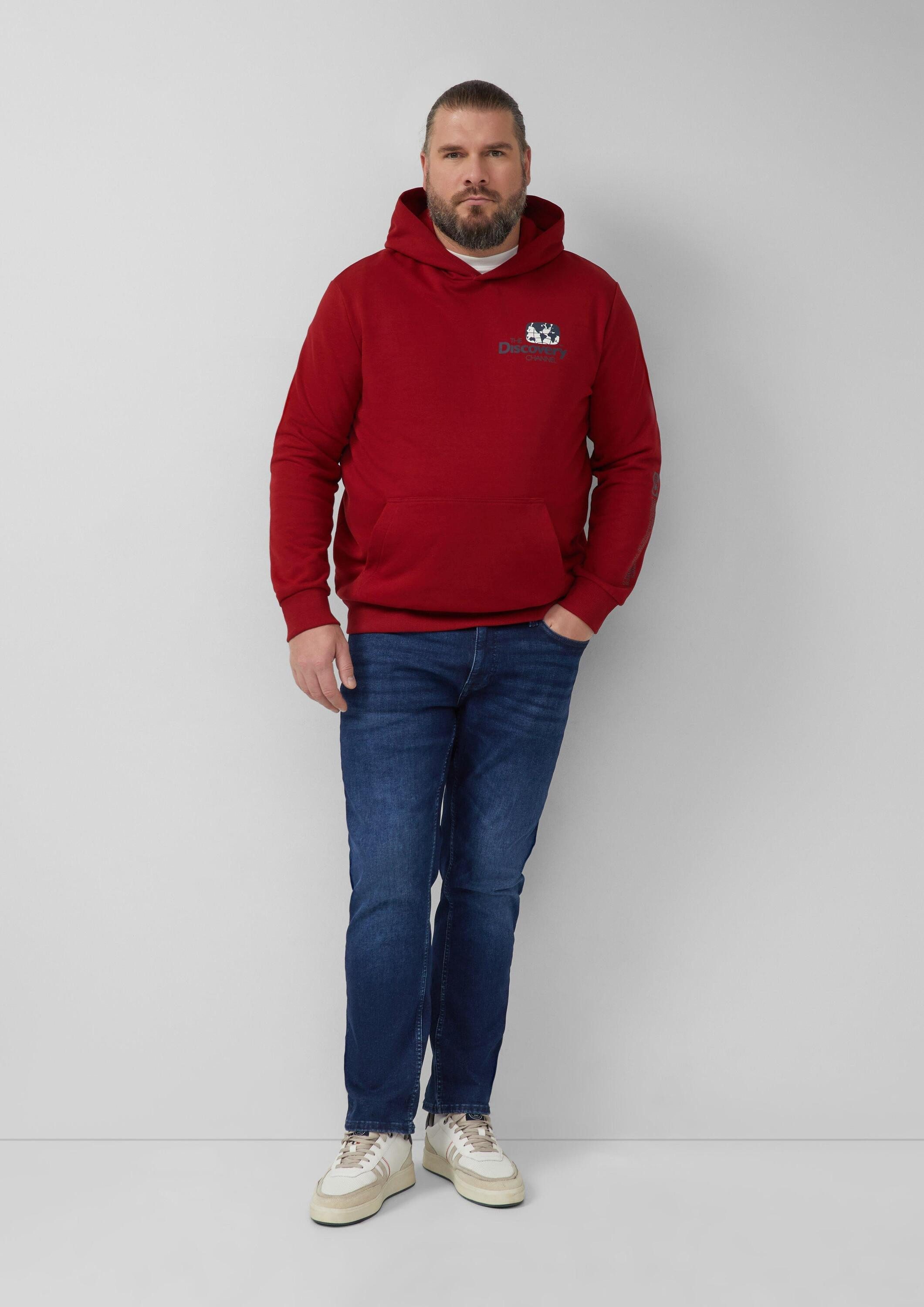 s.Oliver Sweatshirt Sweatshirt Softer Hoodie im Relaxed Fit mit Artwork