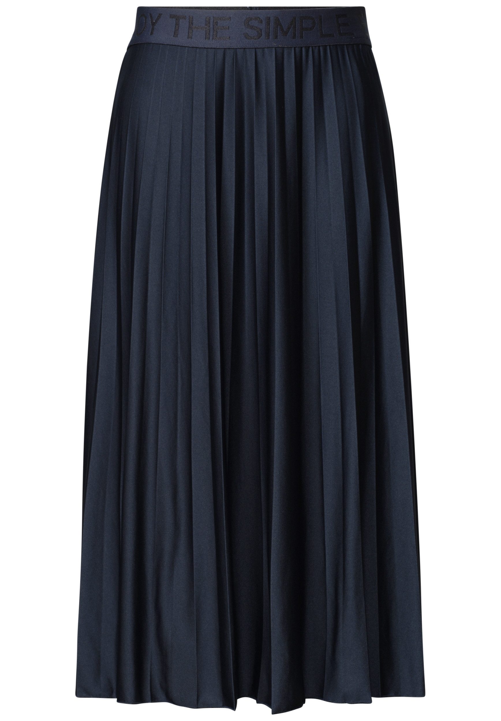 STREET ONE Plisseerock Midi skirt Plissée_solid