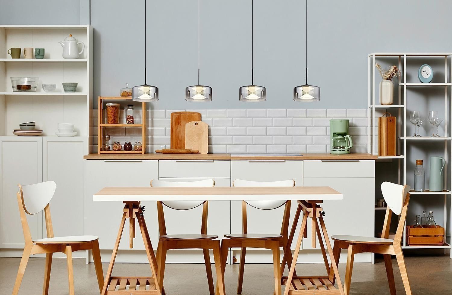 GLOBO LIGHTING LED Pendelleuchte BELINDA, 4-flammig, günstig online kaufen