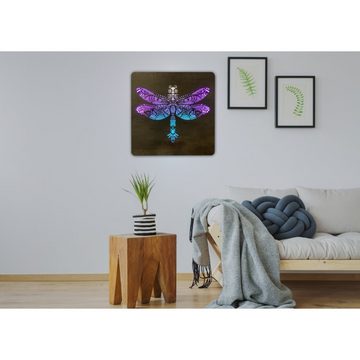 WohndesignPlus LED-Bild LED-Wandbild "Libelle" 62cm x 62cm mit 230V, Tiere, DIMMBAR! Viele Größen und verschiedene Dekore sind möglich.