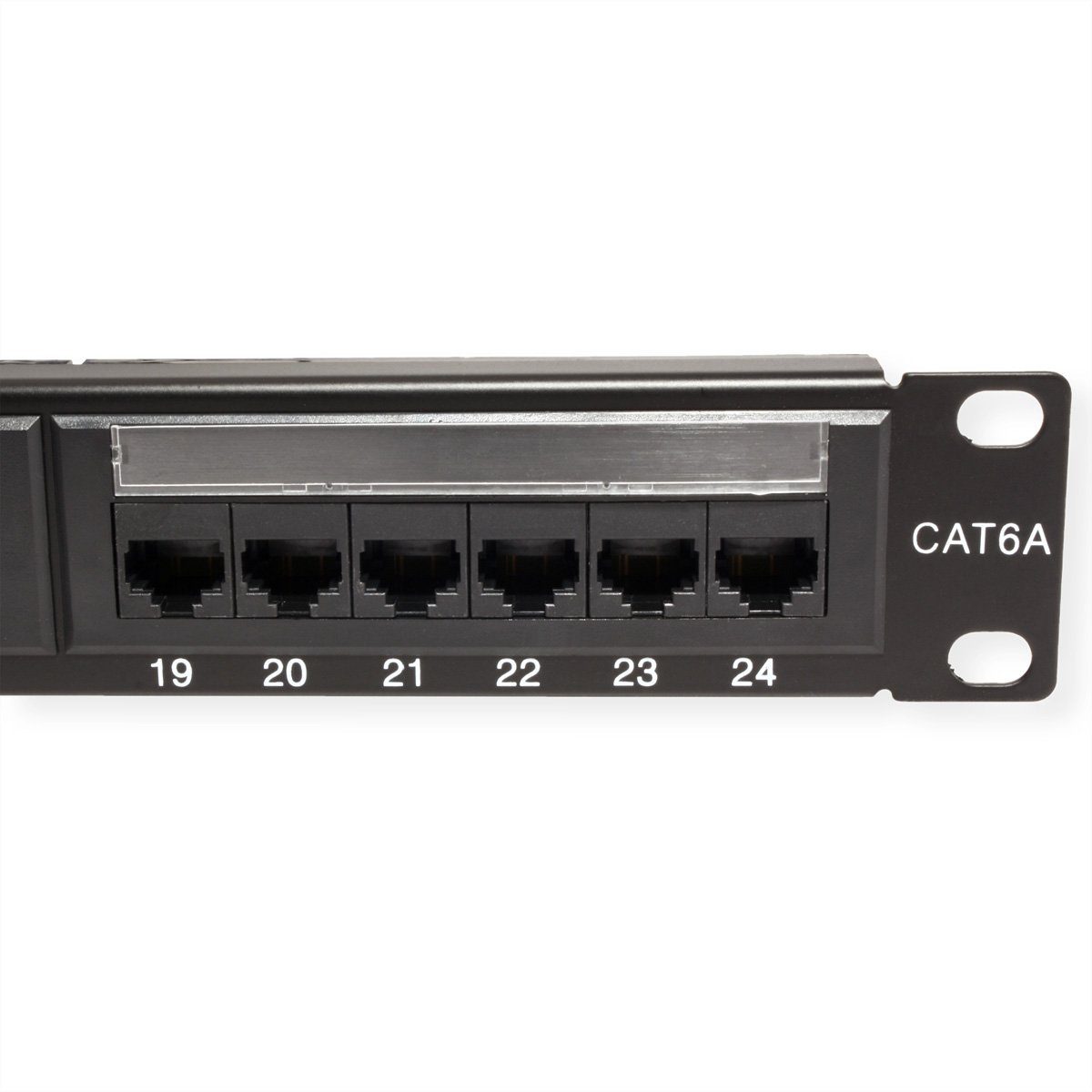 VALUE Cat.6A (Class EA) 19-Zoll-Patchpanel, 24 P, ungeschirmt Netzwerk-Panel (bestückt, 24 Ports)