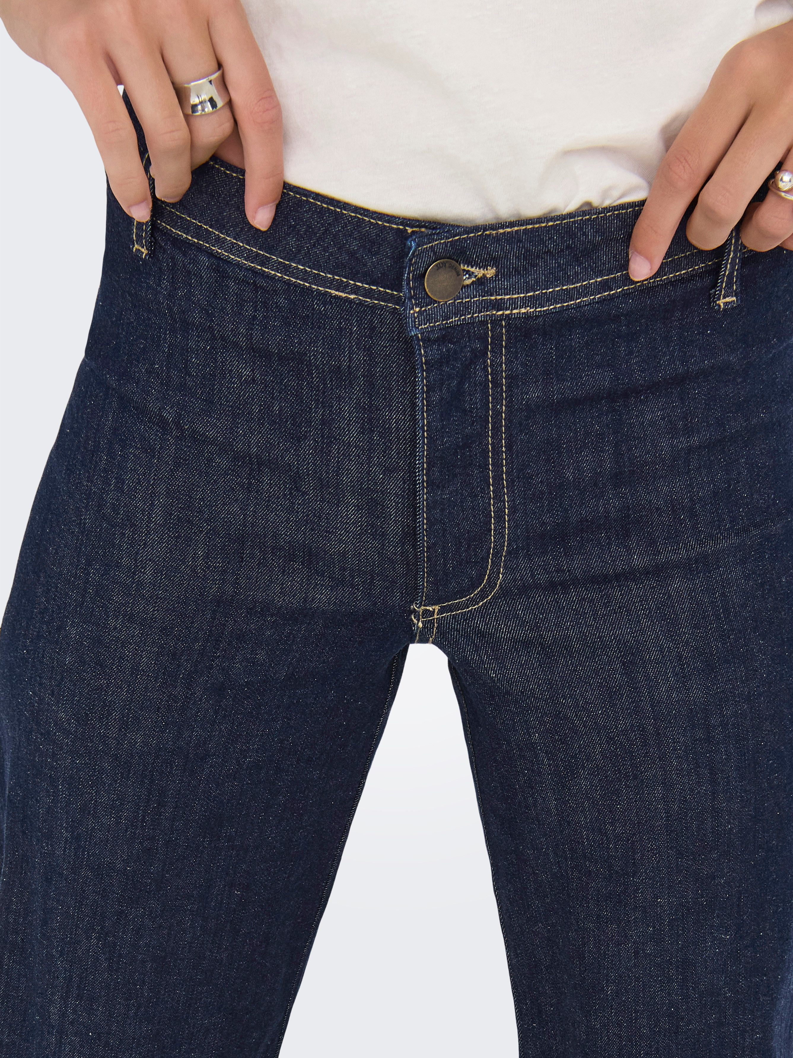JDY Weite Jeans JDYVANESSA MIDWAIST WIDE JEANS DBD DENIM