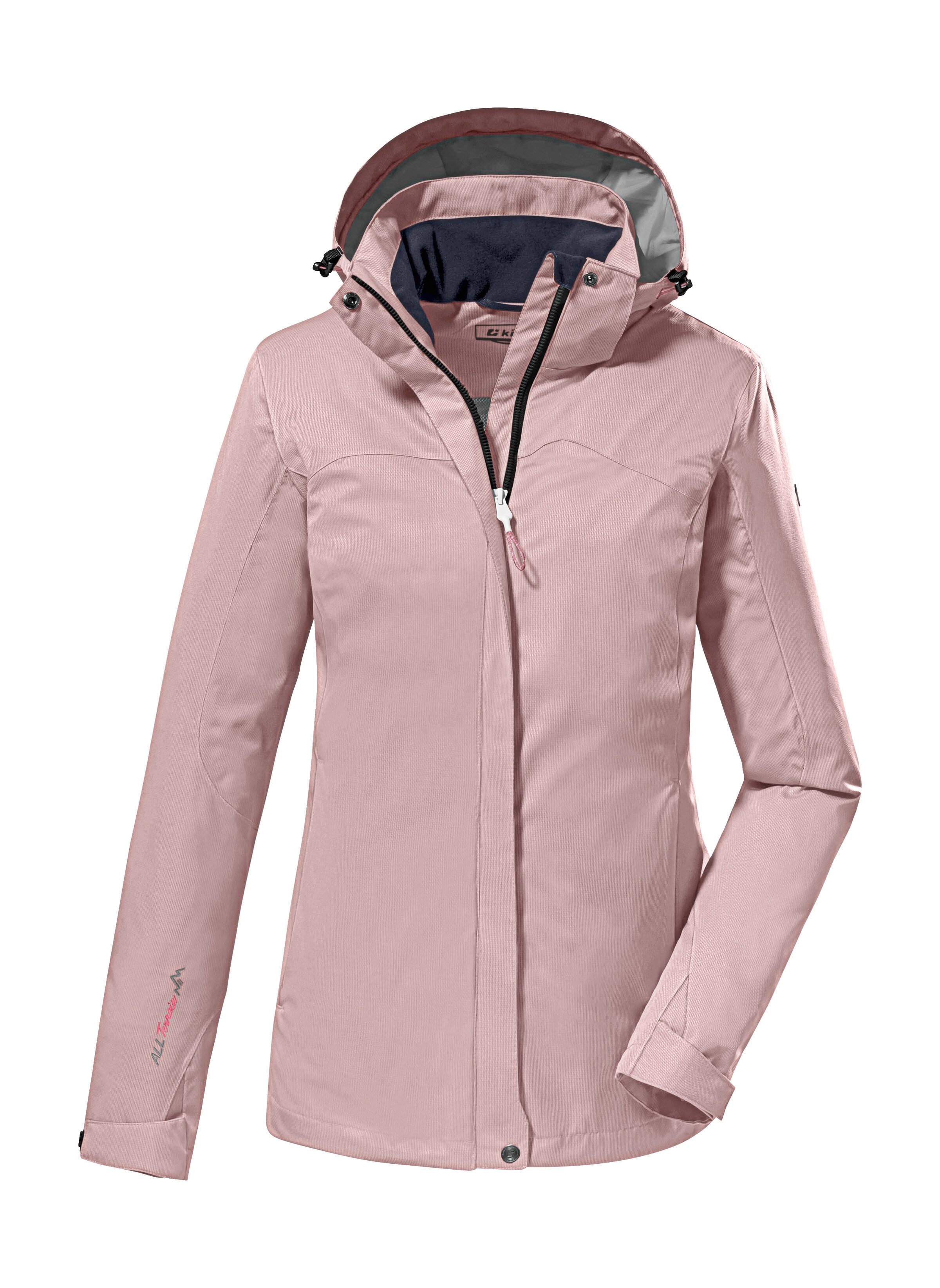 Killtec Outdoorjacke KOS 133 WMN JCKT Wasser- und winddichte Damenjacke mit abnehmbarer Kapuze