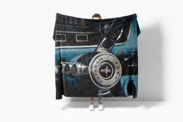 Sinus Art Handtücher Handtuch Strandhandtuch Saunatuch Kuscheldecke mit Fotomotiv Ford Mustang 66er, Baumwolle-Polyester-Mix (1-St), Handtuch