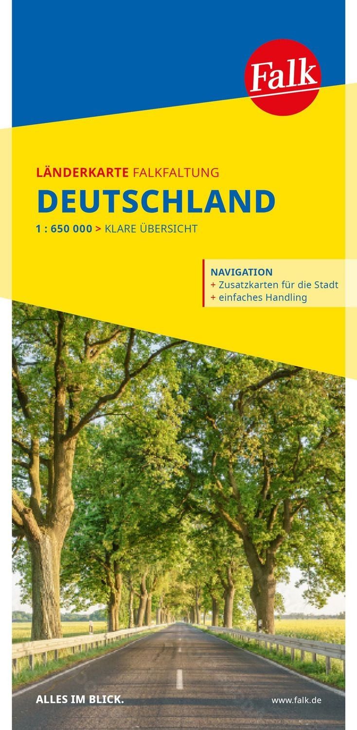 Falk Länderkarte Falkfaltung Deutschland 1:650.000 / diverse