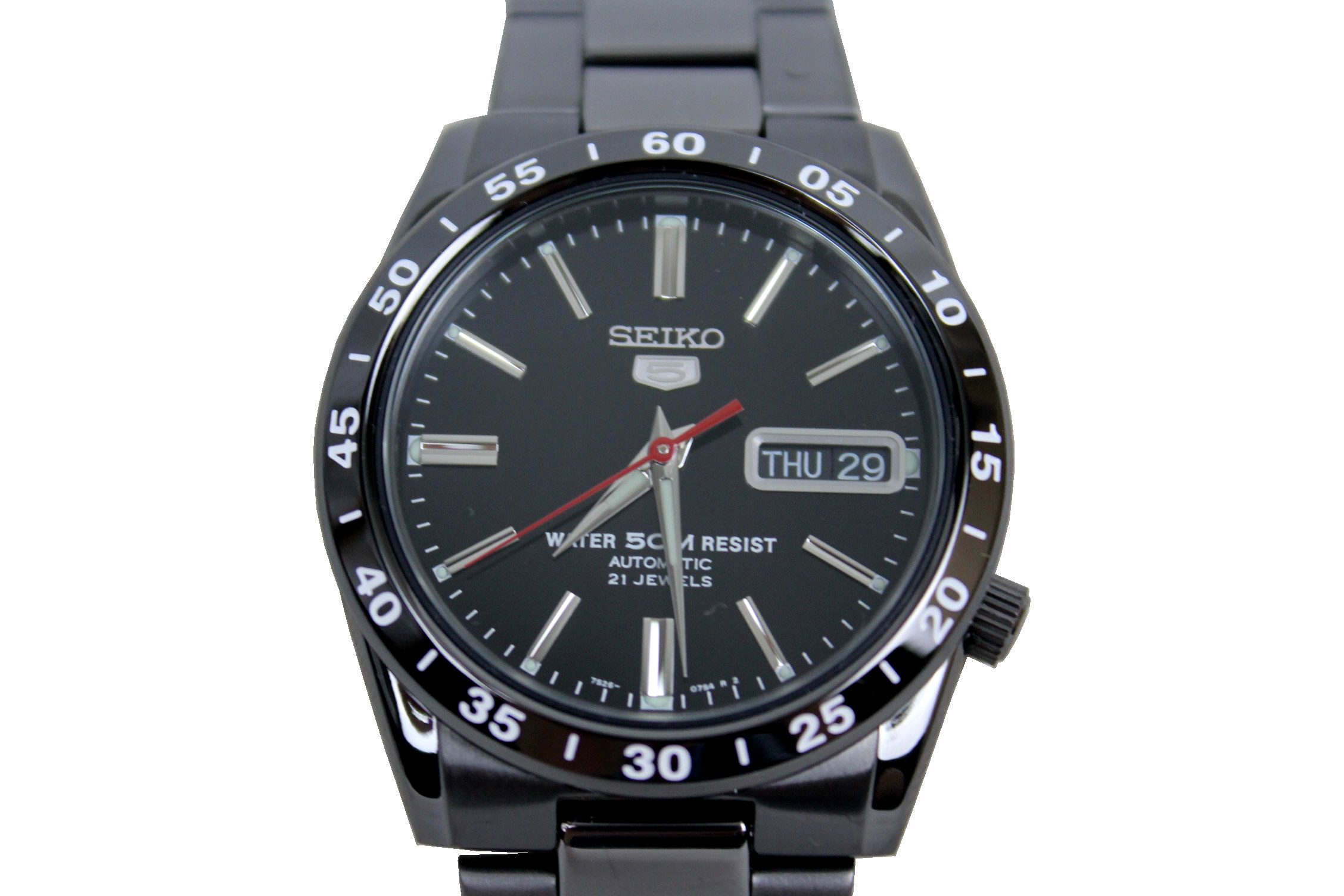 Seiko Automatikuhr 5 Herrenuhr Analog Automatik Schwarz, SNKE03KC günstig online kaufen