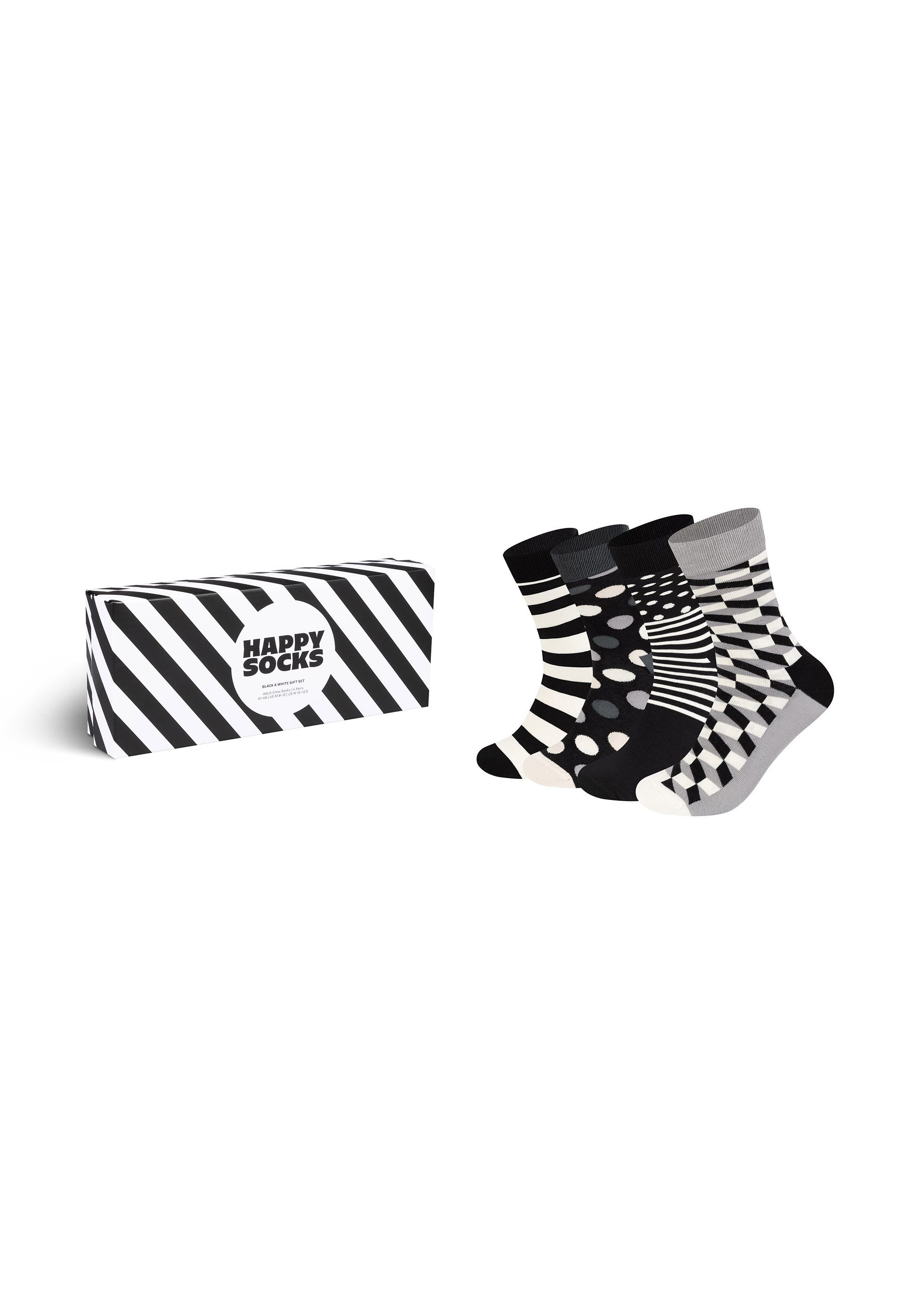 Happy Socks Basicsocken 4-Pack Classic Black & White Socks Gift Set aus nac günstig online kaufen