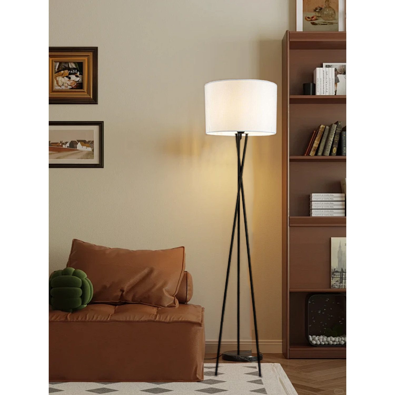 OYLCDI Stehlampe LED Stehlampe dimmbar Wohnzimmer Leselampe schwarz Standle günstig online kaufen