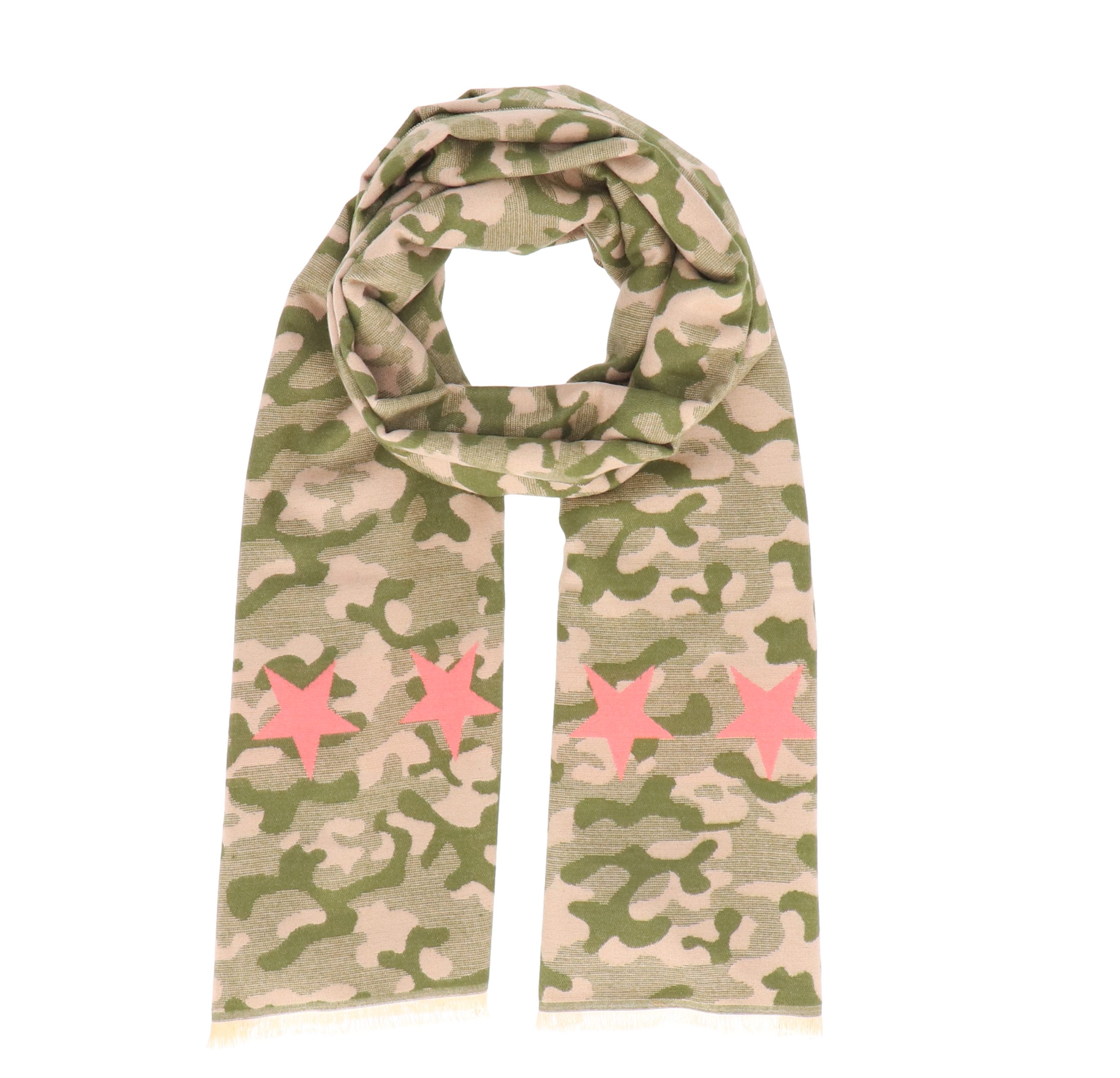 halsüberkopf Accessoires Modeschal Camouflage, weicher Jacquard-Schal