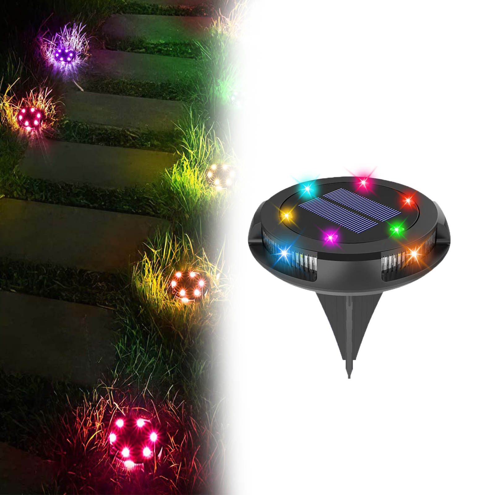 Jibenhome LED Solarleuchte Solar Bodenleuchten,10 LED günstig online kaufen