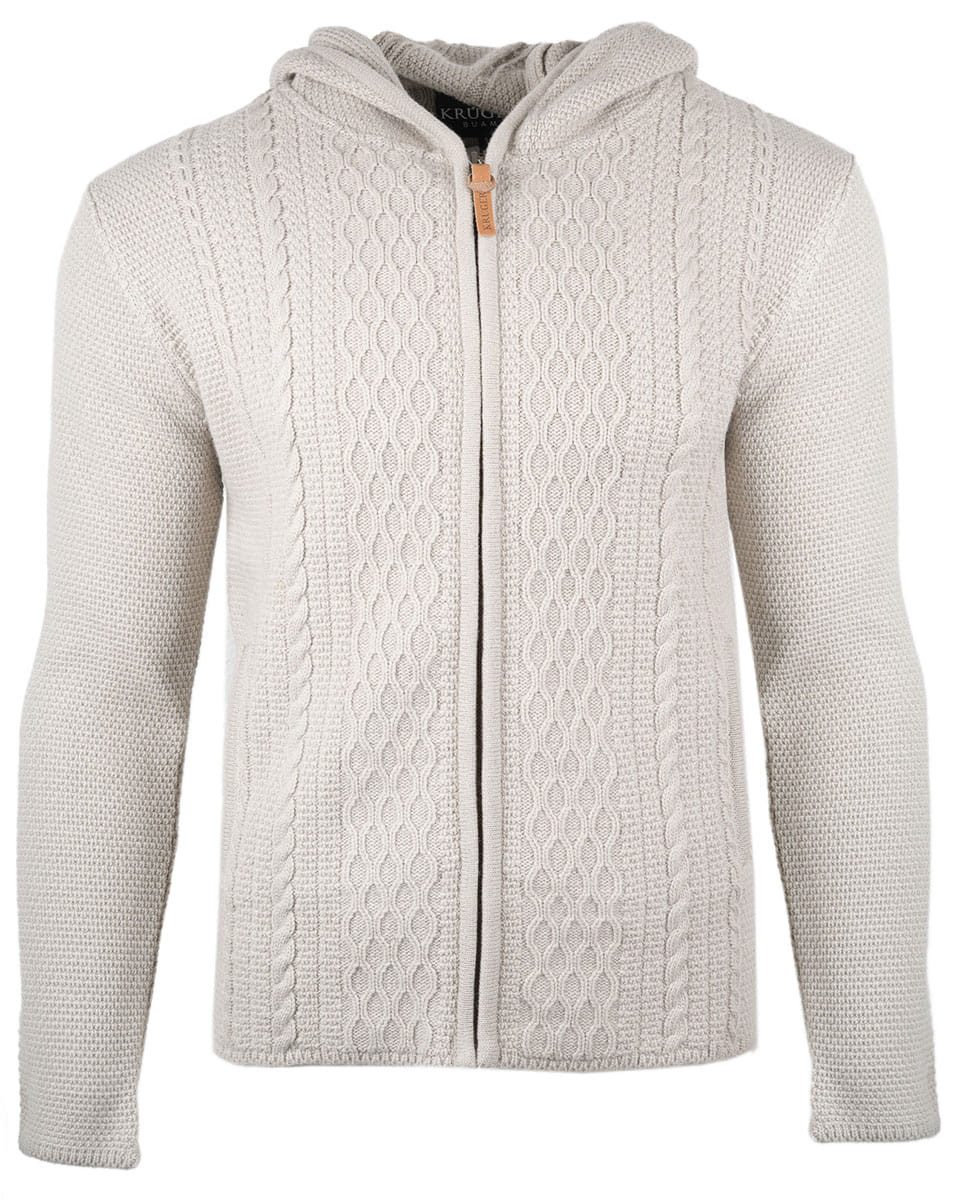 KRÜGER BUAM Trachtenstrickjacke Strickjacke Ivo beige