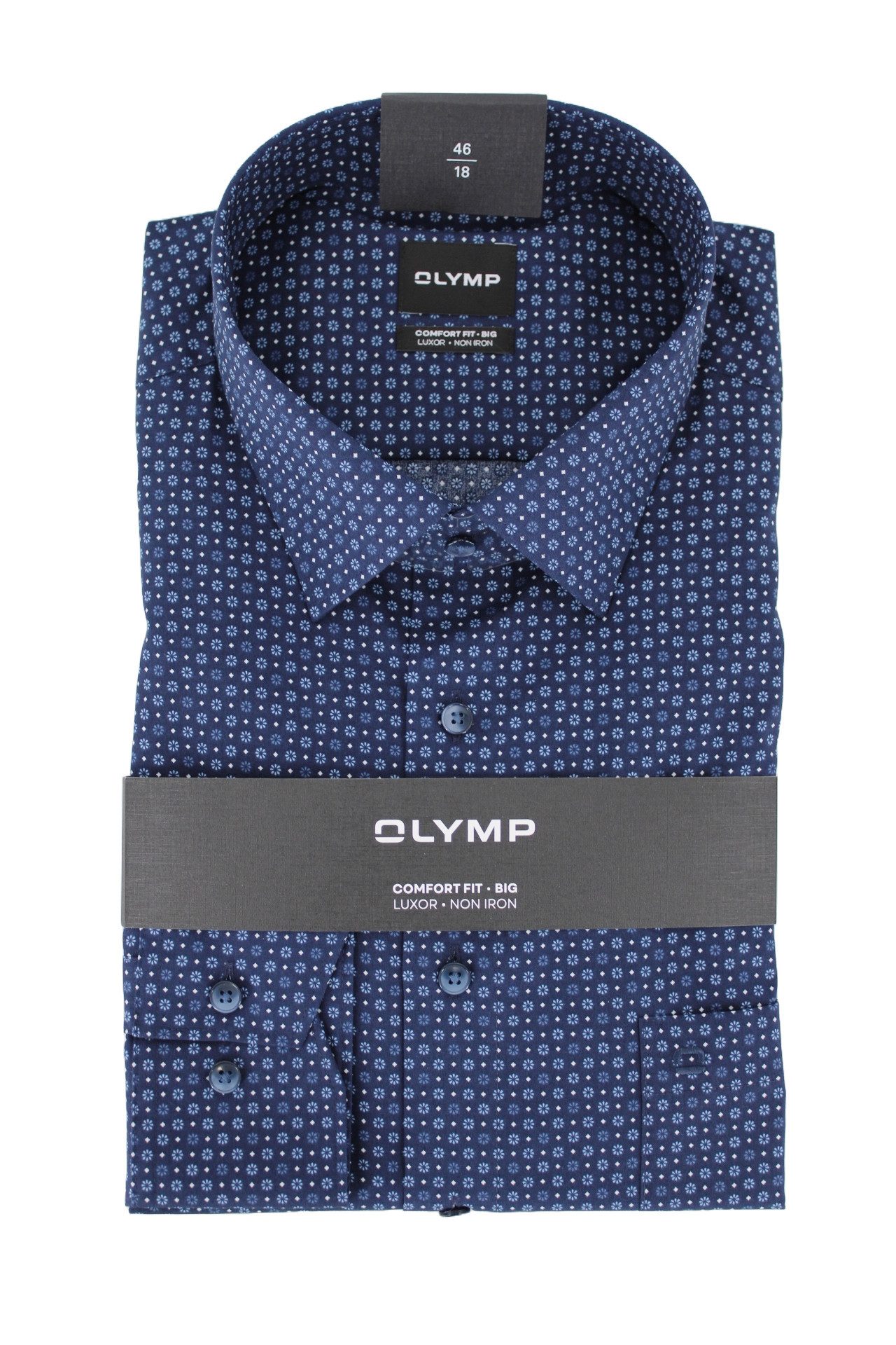 Businesshemd OLYMP Hemd – Comfort Fit Big 140974-Hemden marine