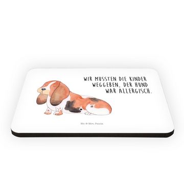 Mr. & Mrs. Panda Magnet Hund Basset Hound - Weiß - Geschenk, Notiz Magnet, lange Ohren, White (1-St), Bunte Vielfalt