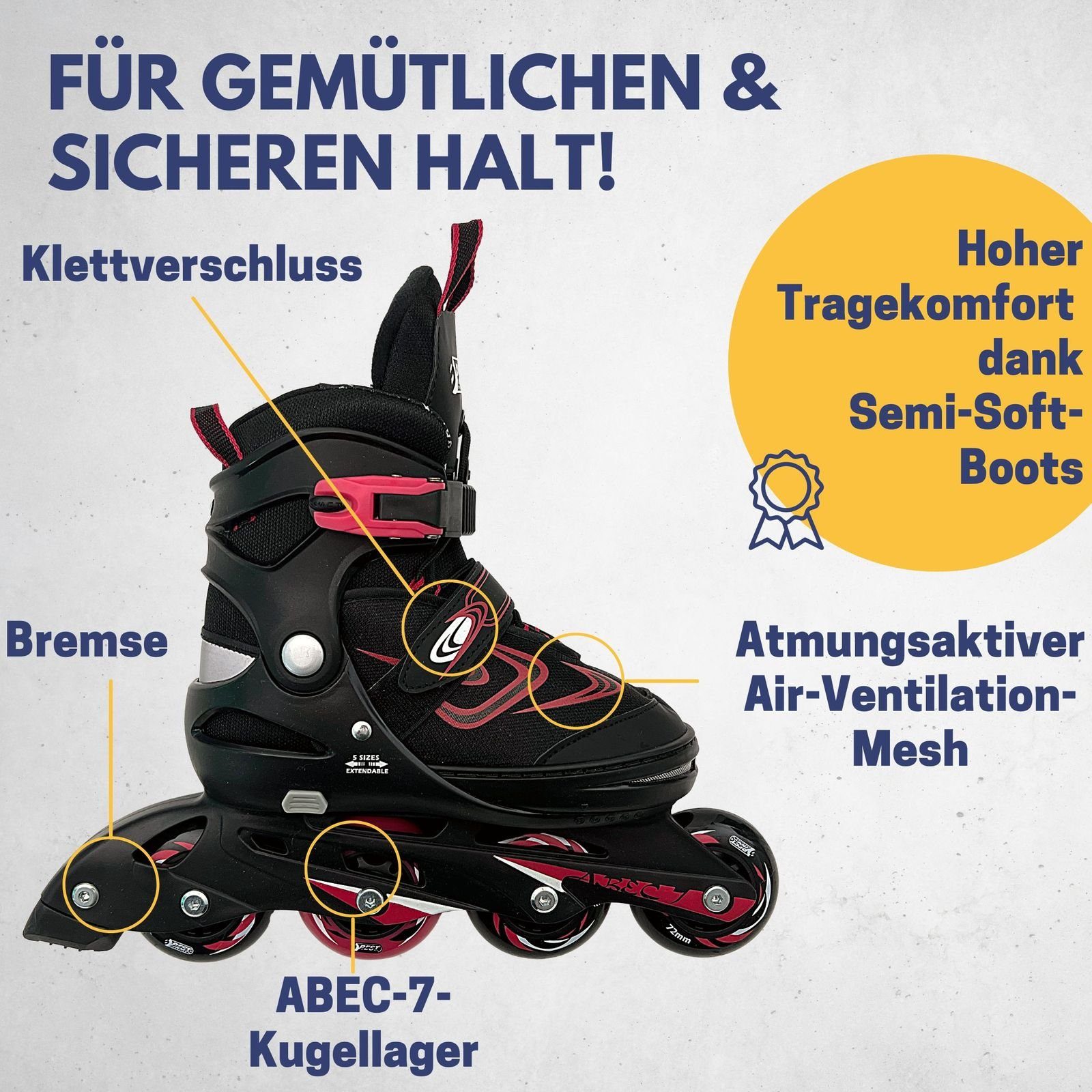 Milisten Schlittschuh-Überzüge - Elastisch, Saugfähig, Für Größe 37-39