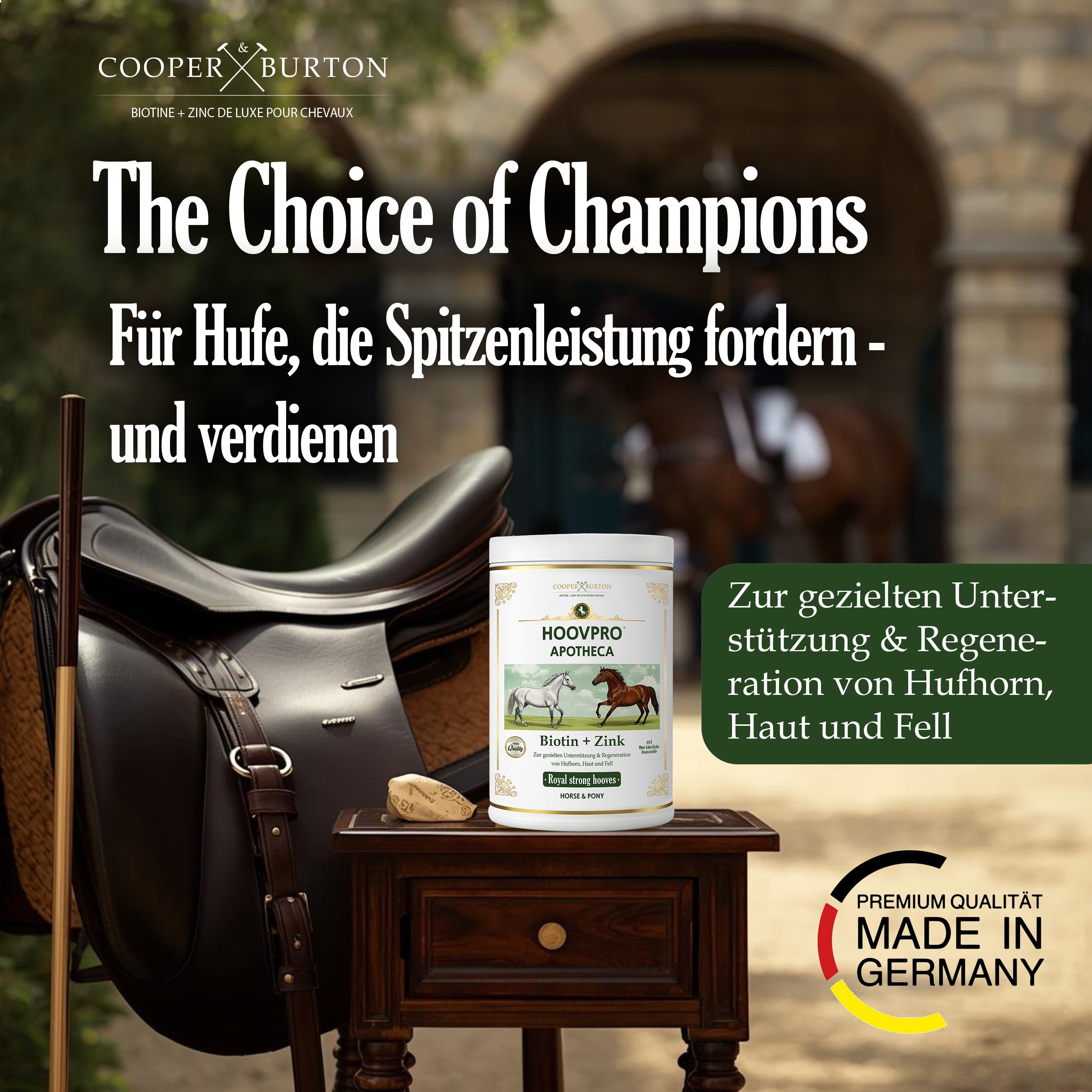 Cooper&Burton Biotin Zink Pro Complex 750 g – Hochdosierte für Pferde & Ponys, Ergänzungsfutter für: Pferd, Pony – Bild 5 von 5