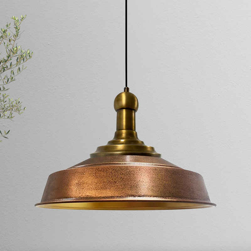 Bamyum Pendelleuchte Bamyum Pendelleuchte Asletl-Knob Hängelampe Ø41 cm Vintage Lampe, ohne Leuchtmittel