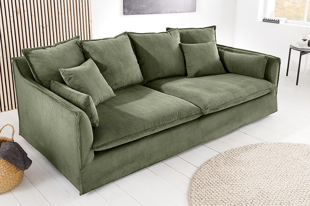 riess-ambiente 3-Sitzer HEAVEN 210cm grün · Hussensofa inkl. Kissen und abn günstig online kaufen