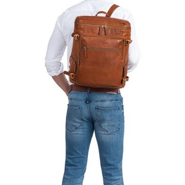 STILORD Notebookrucksack "Alvar" Businessrucksack Herren und Damen Leder