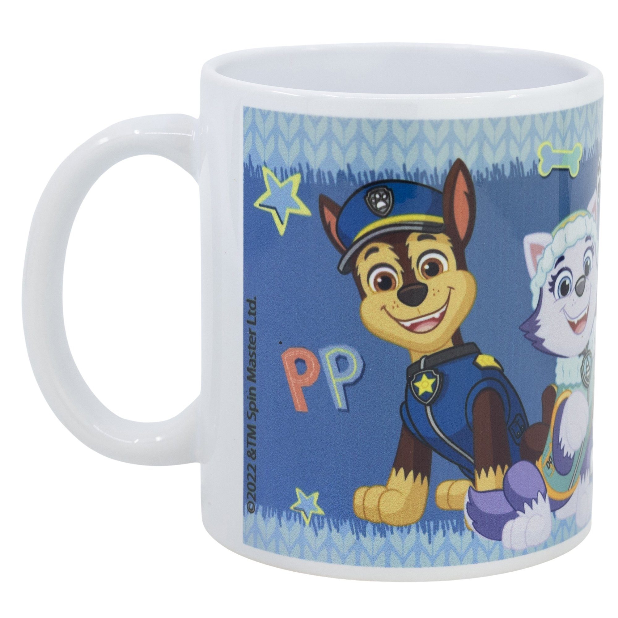 PAW PATROL Tasse Paw Patrol Chase Skye Everest Marshall Kinder Teetasse, Keramik, Geschenkidee 330 ml