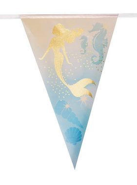 Boland Hängedekoration Meerjungfrau Wimpelkette 4 m, Macht Deine Feier märchenhaft: Partydeko für Mermaids und Nixen!