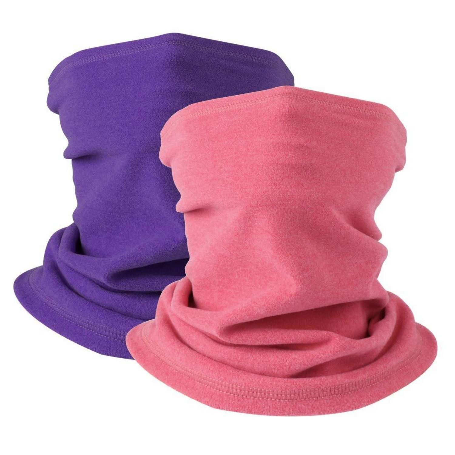 LuxusKollektion Multifunktionstuch Loop Schal Damen Herren Halswärmer Winddicht Skimaske Rose lila
