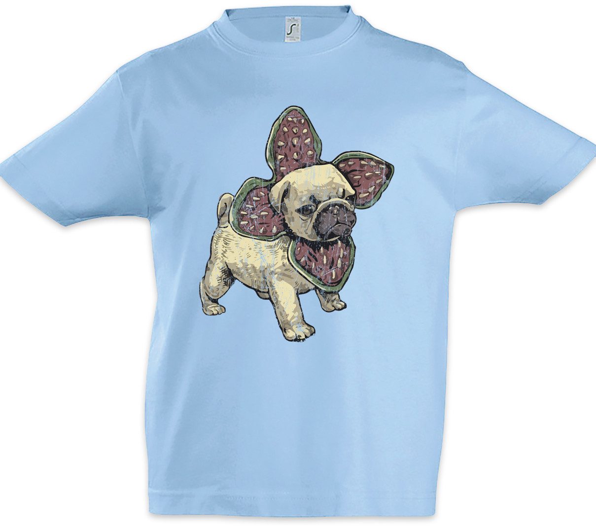 Print-Shirt Demo Pug Kinder T-Shirt Mops Hund Dog Thgings Welpe Puppy Stranger