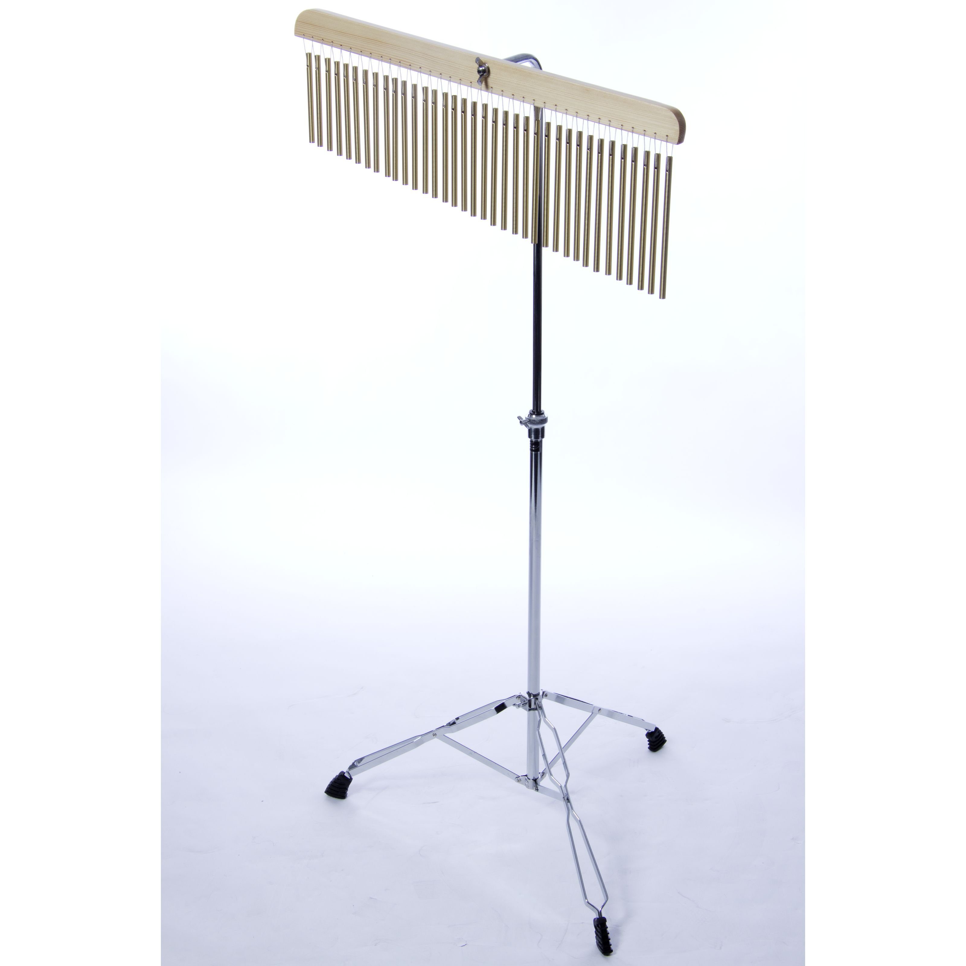 FAME Chime,Chimes 36 Messing-Stäbe Höhenverstellbarer Ständer Naturfarben Montierbar Ideal für Einsteiger und Musikschulen Percussion Instrument, Percussion, Куранты, Куранты 36, Höhenverstellbarer Ständer, Percussion Instrument