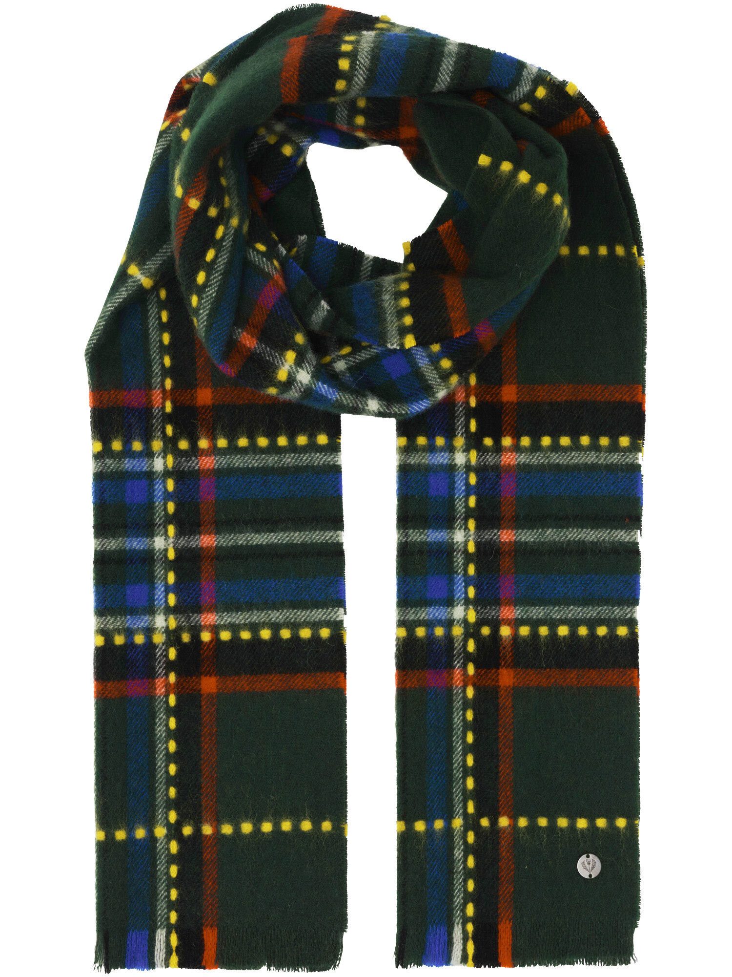 Fraas Modeschal Karierter Wollschal in auffälligen Farben