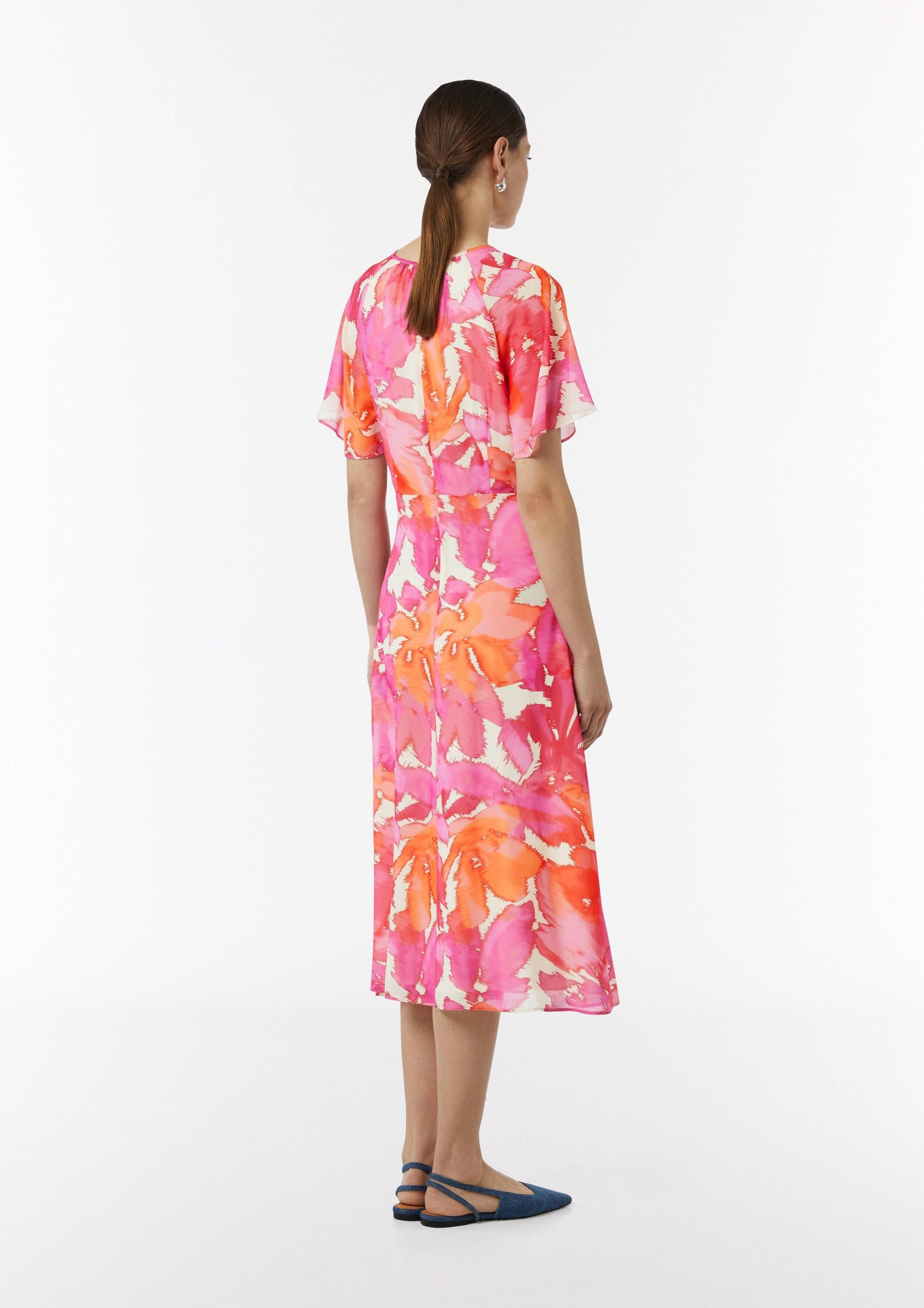comma Midikleid Kleid Midi-Kleid mit All-over-Print – Bild 3 von 5