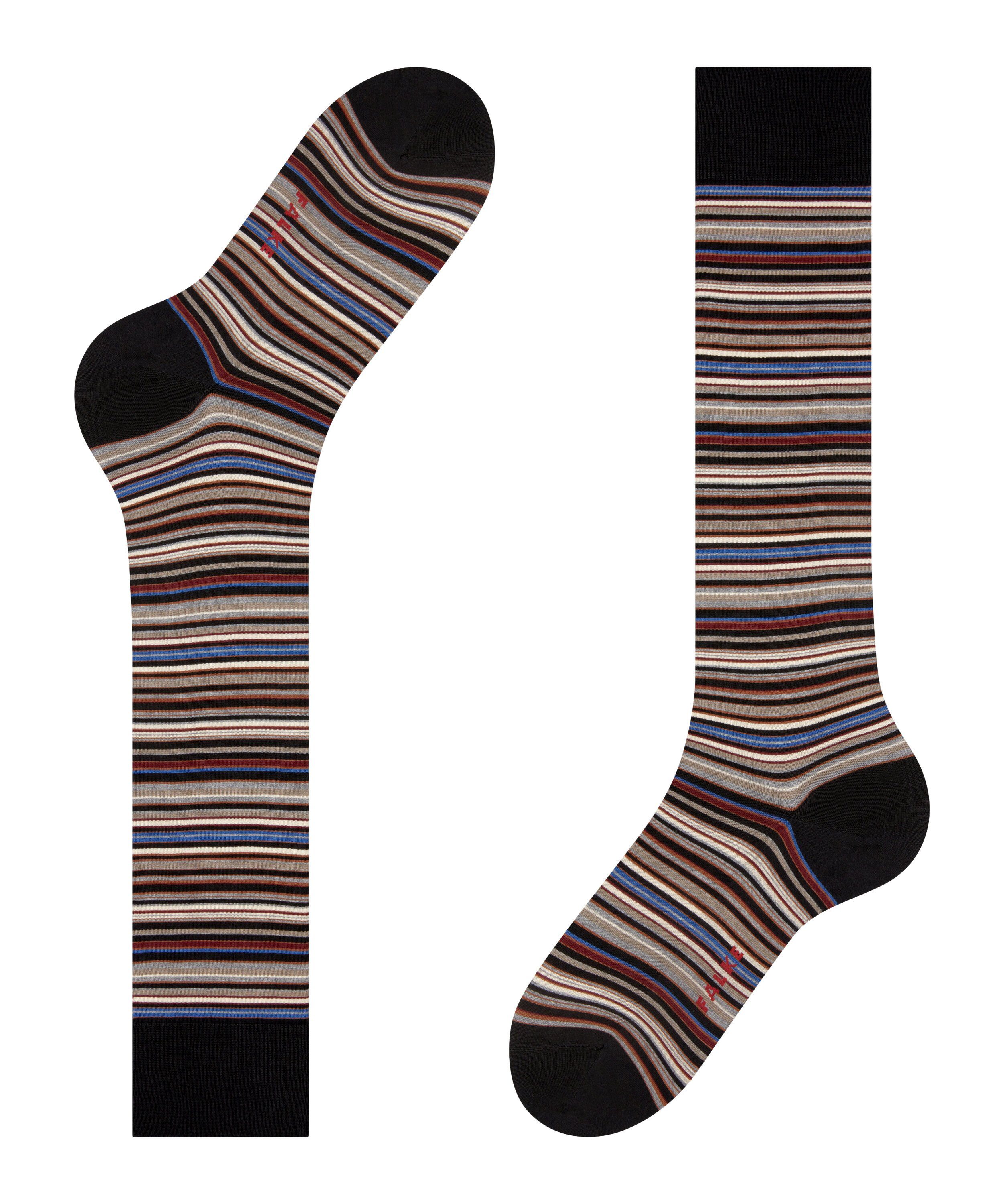 FALKE Kniestrümpfe Microblock Kniestrümpfe aus Fil d'Ecosse Baumwolle (1-Paar) aus Fil d'Ecosse Baumwolle