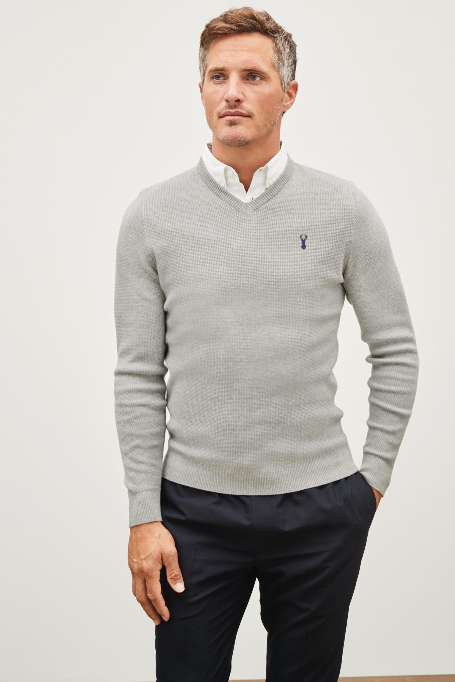 Next 2-in-1-Pullover Pullover mit Hemdkragen (1-tlg)
